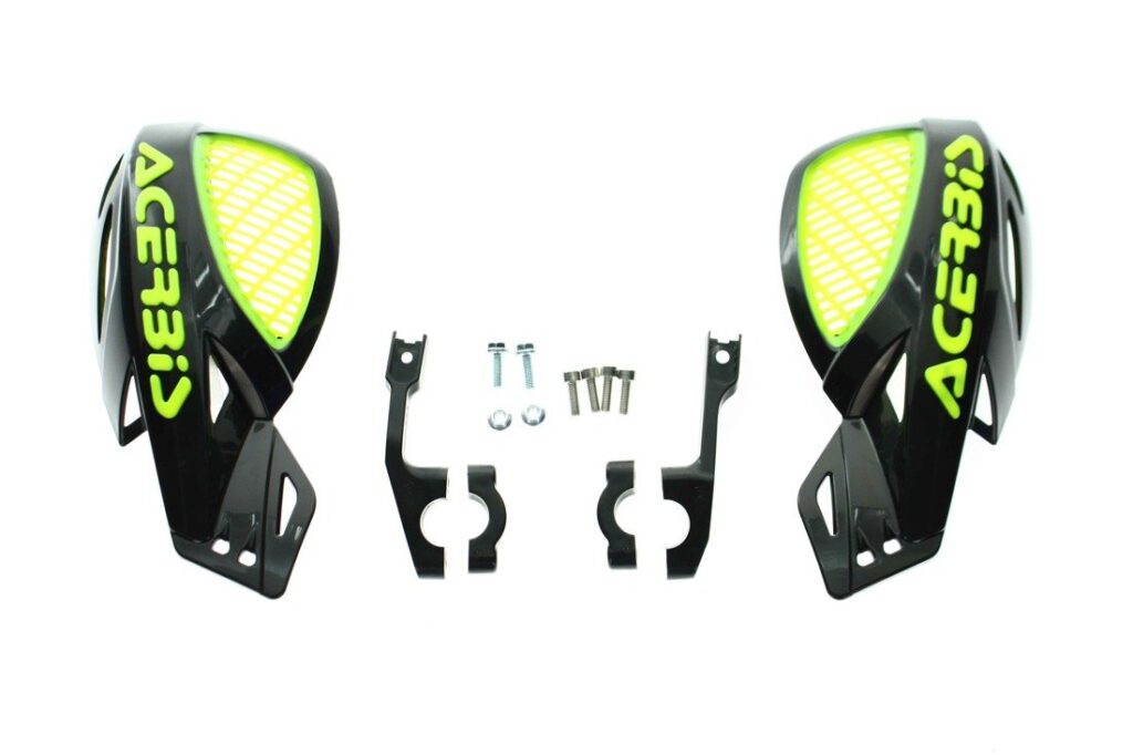 Acerbis Vented Uniko Handkappen Zwart / Fluor Geel