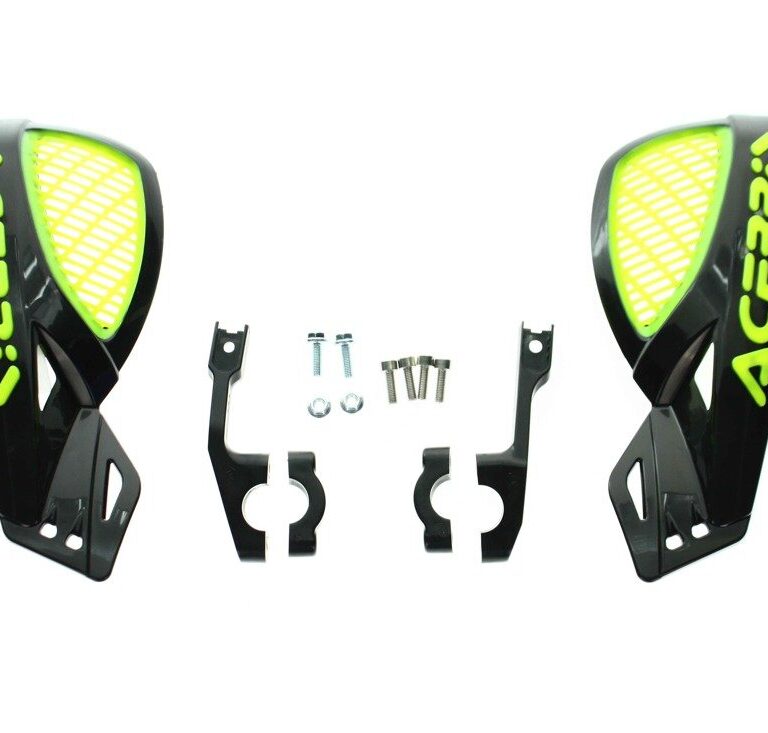 Acerbis Vented Uniko Handkappen Zwart / Fluor Geel
