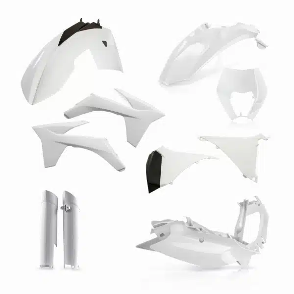 Cycra plastic kit Wit KTM EXC/EXC-F 125/250/300/350/450/500 2012-2013