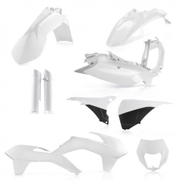 Cycra plastic kit Wit KTM EXC/EXC-F 125/250/300/350/450/500 2014-2015