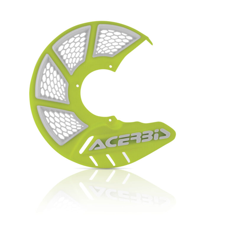 Acerbis X-brake 2 vented voor remschijf beschermer universeel Fluor Geel / Wit