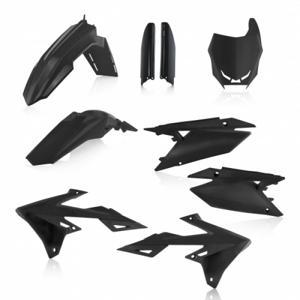Acerbis plastic kit Zwart Suzuki RM-Z 250 19- & RM-Z 450 18-
