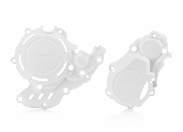 Acerbis X-Power motorblok beschermers Wit KTM EXC-F 250/350 2017- & Husqvarna FE 250/350 2017- & Gas Gas EC 250F/350F 2021
