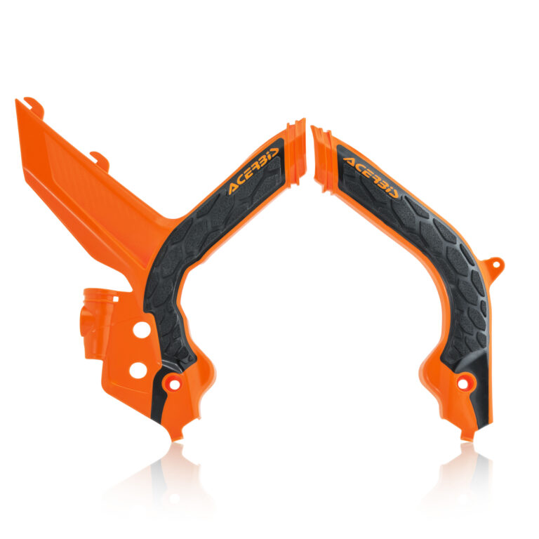 Acerbis X-Grip frame beschermers oranje / zwart KTM EXC 250/300 20- & EXC-F 250/350/450/500 20-
