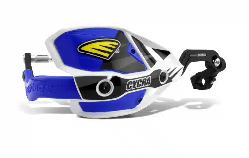 Cycra Dichte Handkappen Blauw / Wit Ultra Pro Bend CRM voor 28,6mm stuur