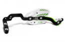 Cycra Dichte Handkappen Groen / Wit Ultra Pro Bend CRM voor 28,6mm stuur