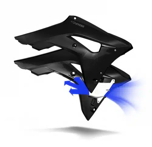 Cycra Powerflow Radiator Kappen Zwart Honda CRF 250R 2018-2021 & CRF 450R 2017-2020