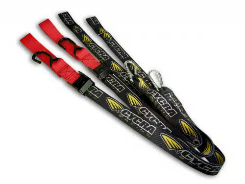 Cycra spanbanden zwart/rood 38,1mm with loop