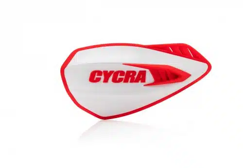 Cycra Cyclone Open handkappen Wit / Rood ( met bevestiging set )