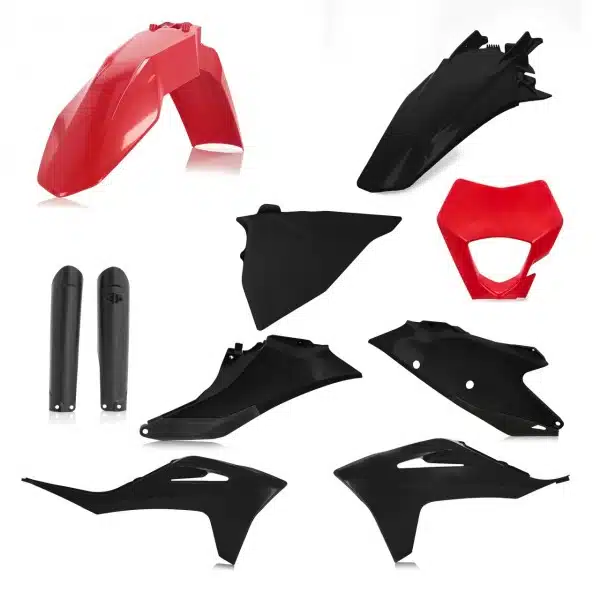 Cycra ( full kit ) plastic kit Zwart / Rood Gas Gas EC 250/300 2021- & EC 250F/350F 2021-