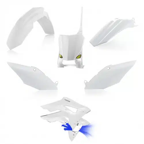 Cycra plastic kit Wit ( met powerflow radiator kappen ) Honda CRF 250R 2018-2021 & CRF 450R 2017-2020