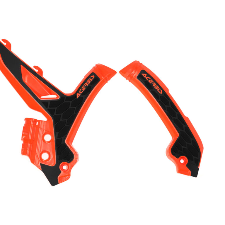 Acerbis X-Grip frame beschermers oranje / zwart KTM SX 125/250/300 2023- & SX-F 250/350/450 2023- & EXC/EXC-F 150/250/300/350/450/500 2024-