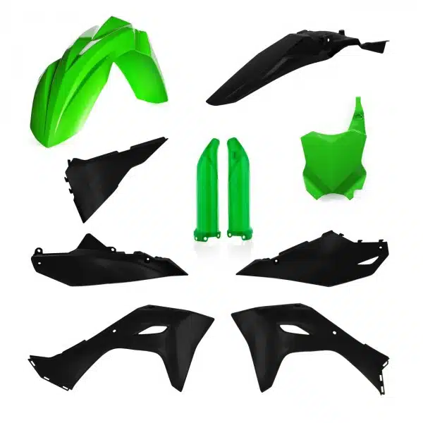 Acerbis full plastic kit Groen / Zwart Kawasaki KX 250F 2025- & KX 450F 2024-