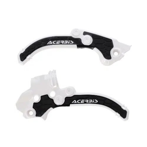 Acerbis X-Grip frame beschermers wit / zwart KTM SX 50 2024- & Husqvarna TC 50 2024- & Gas Gas MC 50 2024-