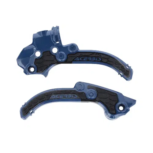 Acerbis X-Grip frame beschermers zwart / blauw KTM SX 50 2024- & Husqvarna TC 50 2024- & Gas Gas MC 50 2024-