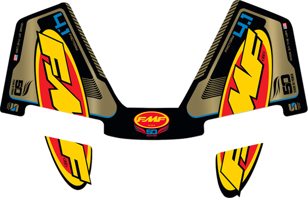 FMF demper sticker FMF Factory 4.1 RCT Goud '50 jarig bestaan'