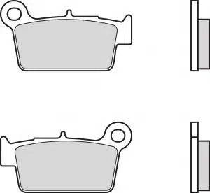 Brembo Achterremblokken Sinter SX Yamaha/Fantic/Suzuki/Kawsaki/TM