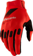 100% handschoenen Ridefit Rood / Zwart Maat L