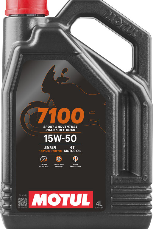 Motul 7100 motorolie 4t 15w50 100% synthetisch 4 liter
