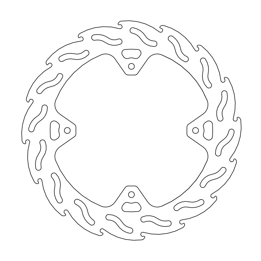 Moto Master Flame achter remschijf ( 240mm ) Honda