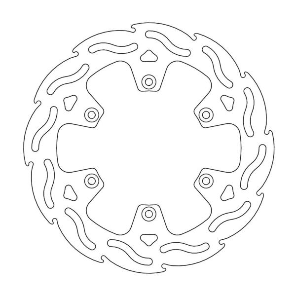 Moto Master Flame achter remschijf ( 220mm ) Kawasaki KX 125/250 89-02 & KX 500 89-04