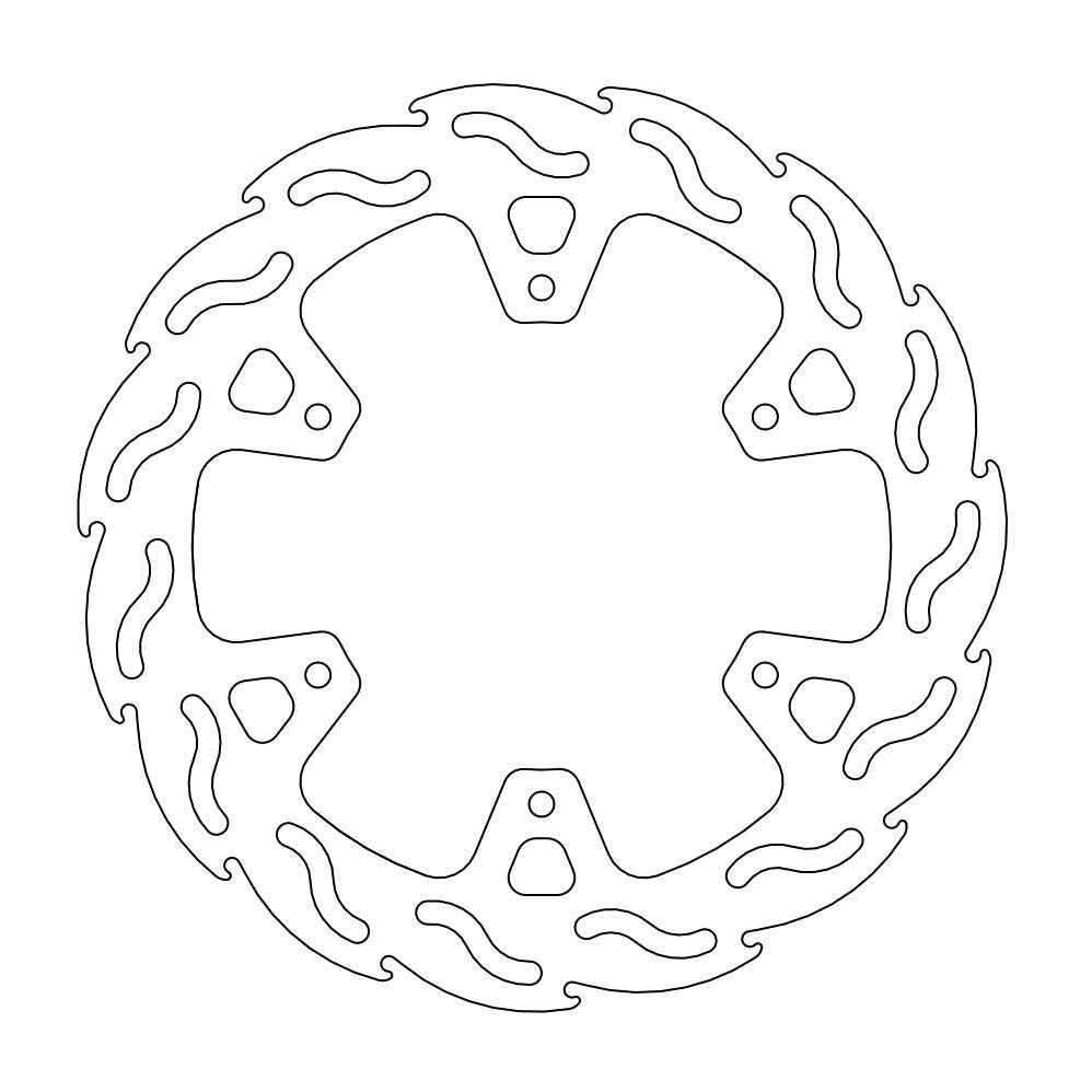 Moto Master Flame achter remschijf ( 240mm )Yamaha YZ 125/250 98-01 & YZ 250F 01 & YZ 400F 99 & YZ 426F 00-01 & WR 250F 01 & WR 400F 99-00 & WR 426F 01