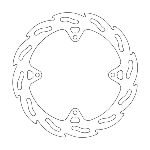 Moto Master Flame achter remschijf 210mm KTM SX 85 11- & Husqvarna TC 85 14-