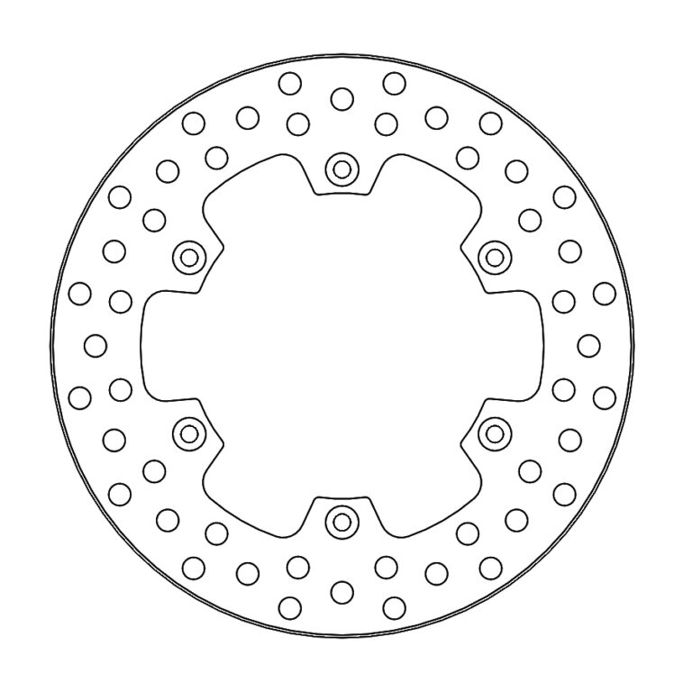 Moto Master Vintage achter remschijf ( 220mm ) Yamaha YZ 125/250 1985-1997 & YZ 360 1989-1993 & YZ 490 1987-1990 & YZ 450F 1998