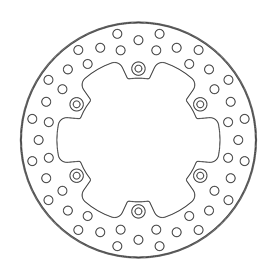 Moto Master Vintage achter remschijf ( 220mm ) Yamaha YZ 125/250 1985-1997 & YZ 360 1989-1993 & YZ 490 1987-1990 & YZ 450F 1998