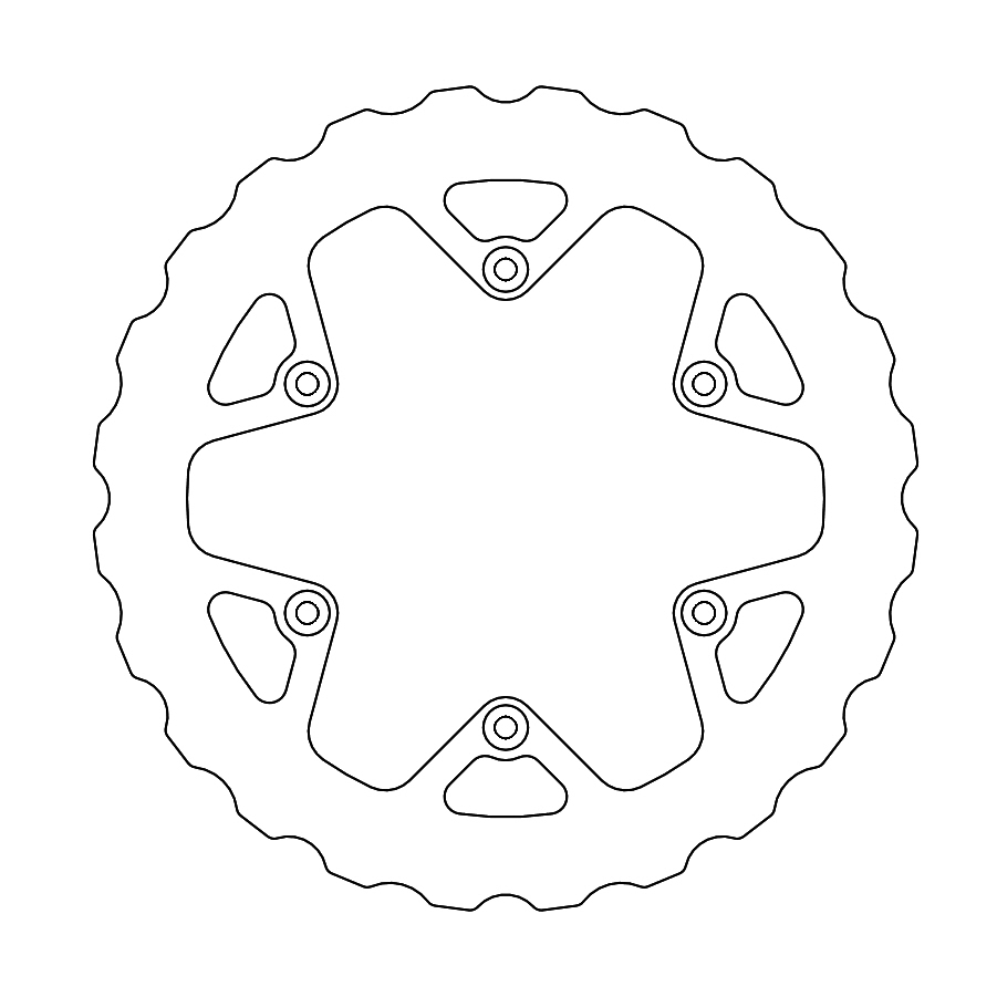 Moto Master Nitro Mud ( 240mm ) achter remschijf Yamaha YZ 250F 2021- & YZ 450F 2020- & YZ 125/250 2022- & Fantic XX/F 2022-