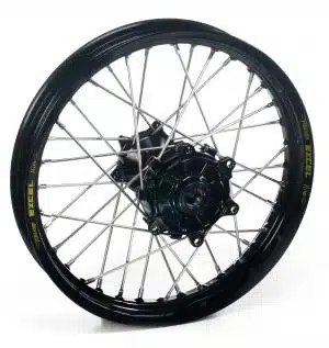 Excel achterwiel compleet zwarte velg + Haan Wheels zwarte naaf 18-2.15 Kawasaki KX 250 2003- & KX 450F 2006-2020