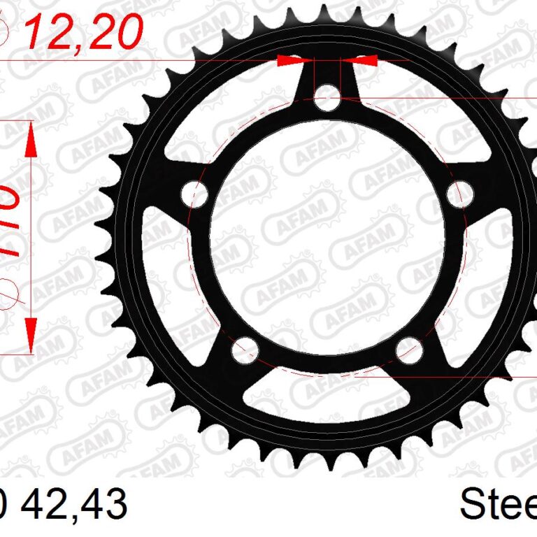 AFAM achtertandwiel staal 46 tands BMW S 1000 ( voor 525 ketting )