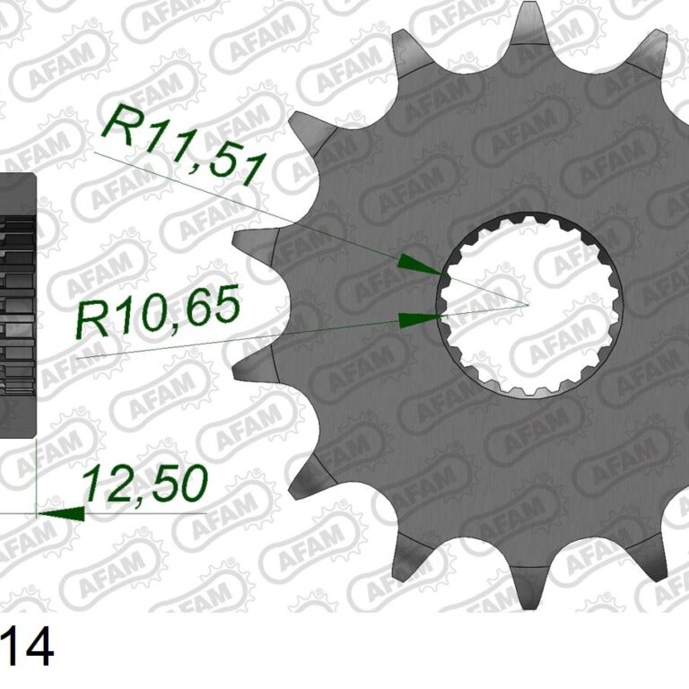 AFAM voortandwiel Yamaha YFM 250R Raptor 2008-2013 #520