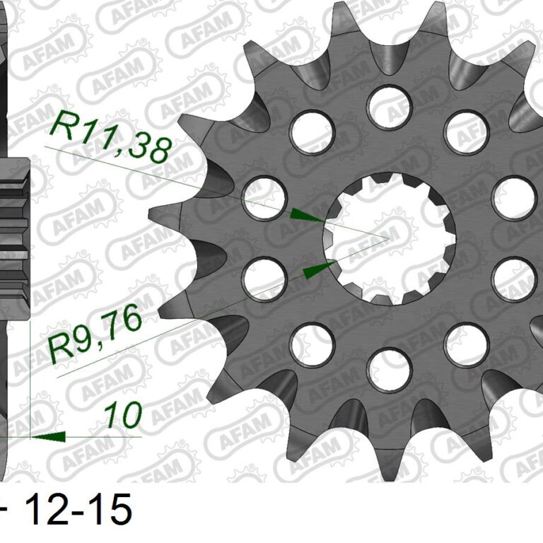 AFAM voortandwiel met moddergroef Suzuki RM 250 83-09 & DRZ 400 00-07 & Kawasaki KLX 400R 03-04