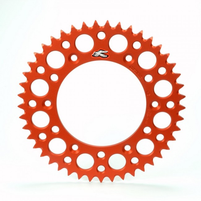 Renthal achtertandwiel 49 tands aluminum Oranje KTM SX/SX-F/EXC/EXC-F 1990- & Husqvarna TC/FC/FE/TE 125/150/250/350/450/501 2014-