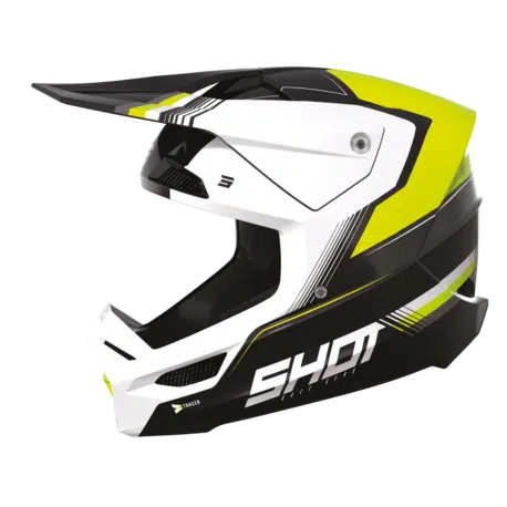 Shot Helmet Kids Furious Tracer Neon Yellow Glossy Youth 51-52cm
