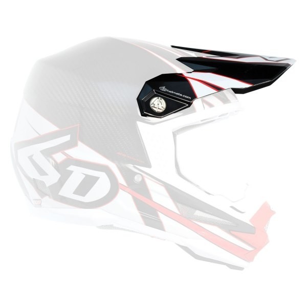 6D Helmet ATR-1 Carbon Visor Electric Red/White