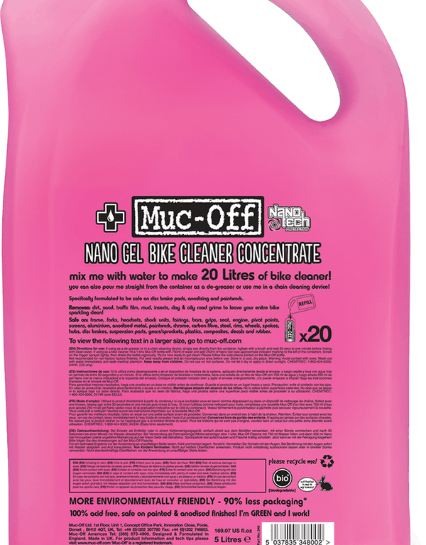 MUC-OFF Motorcycle cleaner kan van 5 Liter (concentrate)