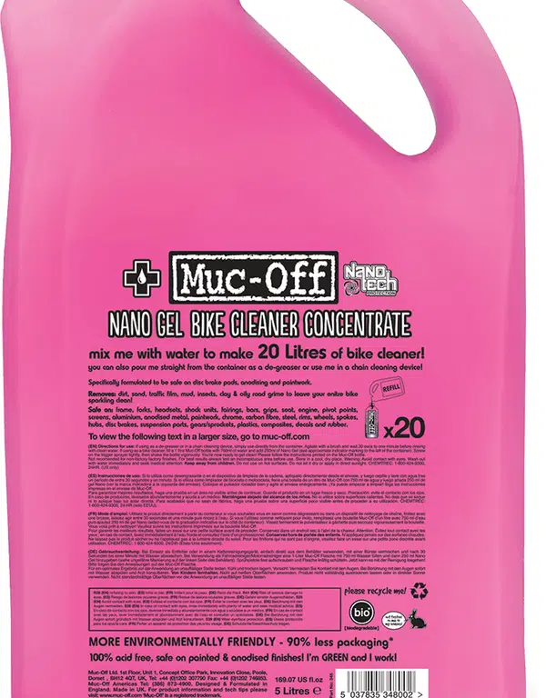 MUC-OFF Motorcycle cleaner kan van 5 Liter (concentrate)