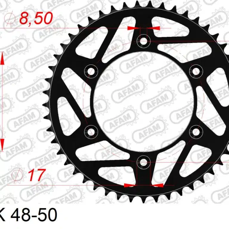 AFAM achtertandwiel staal Beta 2013-2024 50 tands