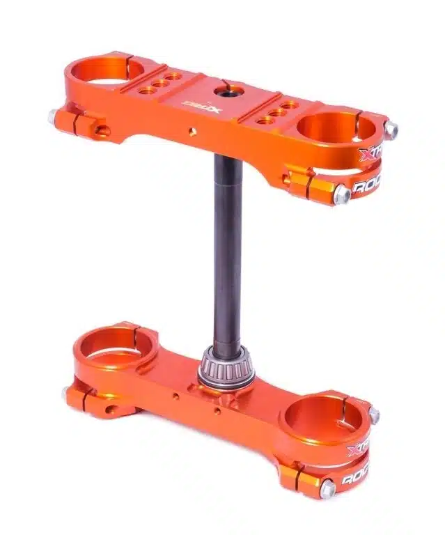 X-Trig Rocs kroonplaten met Oranje KTM SX 85 2025- & Husqvarna TC 85 2025- & Gas Gas MC 85 2025-