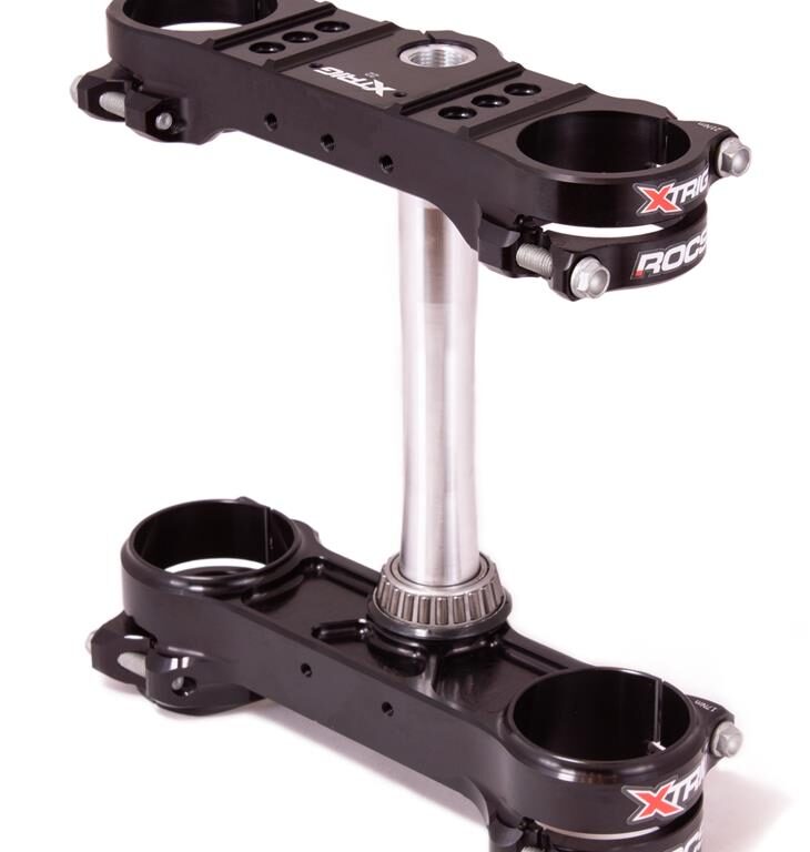 X-Trig Rocs Tech kroonplaten met offset 22mm PHDS Zwart KTM SX/SX-F 125/150/250/350/450 13- & EXC-F 250/350/450/500 17- & Husqvarna TC/FC 125/250/350/450 14- & FE 250/350/450 17-