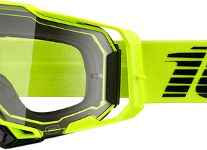 100% Armega Nuclear Citrus Crossbril Fluor Geel - Clear lens ( Spring 2022 collection )