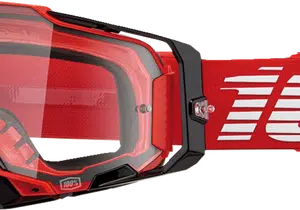 100% Armega Crossbril Red - Clear lens ( 2024 collection )