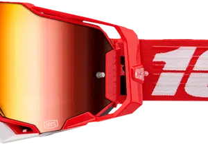 100% Armega Crossbril CBAD - Red mirror lens ( 2024 collection )
