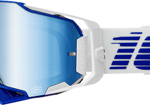 100% Armega Crossbril Blauw - Blue mirror lens ( 2024 collection )
