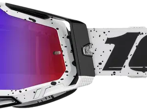 100% Racecraft 2 crossbril Trinity - Rode/Blauwe Spiegel Lens ( 2024 collectie )