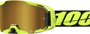 100% Armatic Crossbril Neon Yellow - True Gold mirror lens ( 2025 collection )