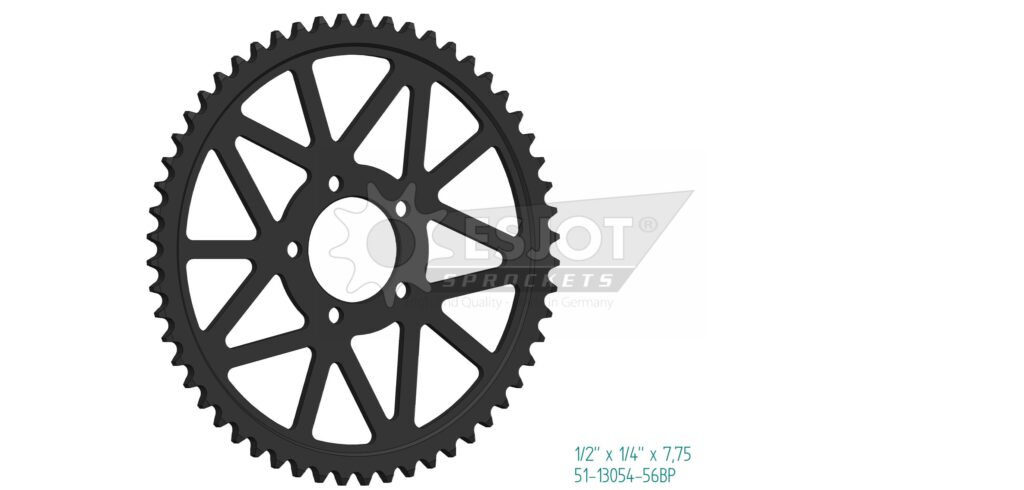 Esjot achtertandwiel 58 tands aluminium voor Surron E Bike Lightbee, Firefly