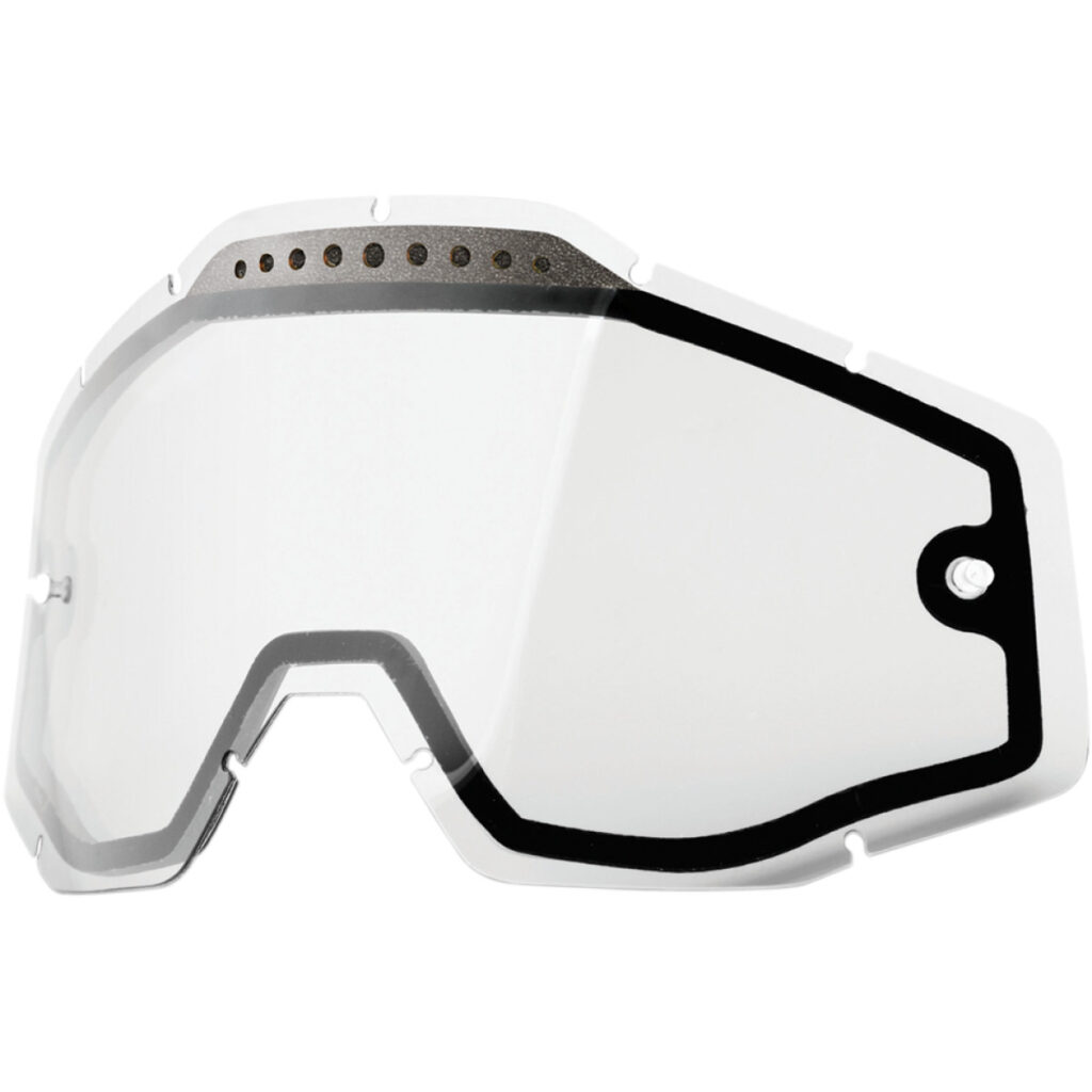 100% Clear lens Vented Dual Pane voor racecraft/accuri/strata